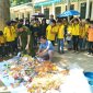 Đoàn kiểm tra VSATTP xã tổ chức tiêu hủy đã tổ chức tiêu hủy nhiều mặt hàng không rõ nguồn gốc, xuất xứ.