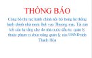 Công bố thủ tục hành chính nội bộ trong hệ thống hành chính nhà nước lĩnh vực Thương mại, Tài sản kết cấu  hạ tầng chợ 