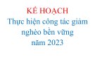 Kế hoạch số 56/KH-UBND ngày 09/3/2023 của UBND xã Cẩm Yên về việc thực hiện công tác giảm nghèo bền vững năm 2023