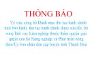 Về việc công bố Danh mục thủ tục hành chính mới ban hành, thủ tục hành chính được sửa đổi, bổ sung lĩnh vực Lâm nghiệp thuộc thẩm quyền giải quyết của Sở Nông nghiệp và Phát triển nông thôn