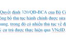 Quyết định 320/QĐ-BCA , Bộ Công an sửa đổi 11 thủ tục hành chính về đăng ký cư trú 