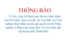 Về việc công bố Danh mục thủ tục hành chính mới ban hành, được sửa đổi, bổ sung lĩnh vực Lâm nghiệp