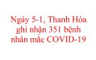 Ngày 5-1, Thanh Hóa ghi nhận 351 bệnh nhân mắc COVID-19