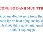 CÔNG BỐ DANH MỤC TTHC lĩnh vực thành lập và hoạt động của hộ kinh doanh