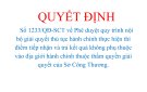 Quy trình nội bộ giải quyết thủ tục hành chính thực hiện thí điểm tiếp nhận và trả kết quả không phụ thuộc vào địa giới hành chính thuộc thẩm quyền giải quyết của Sở Công Thương.