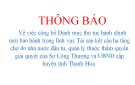 Về việc công bố Danh mục thủ tục hành chính mới ban hành trong lĩnh vực Tài sản kết cấu hạ tầng chợ