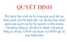 Phê duyệt Quy trình nội bộ trong giải quyết thủ tục hành chính mới ban  hành lĩnh vực đất đai thuộc thẩm quyền giải quyết của Sở Tài nguyên và  Môi trường,