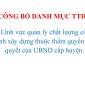 CÔNG BỐ DANH MỤC TTHC  Lĩnh vực quản lý chất lượng công trình xây dựng thuộc thẩm quyền giải quyết của UBND cấp huyện.